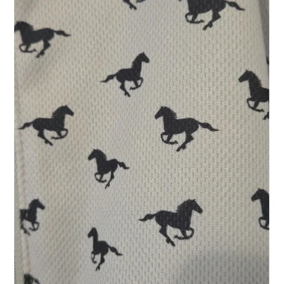 Kerrits Riding Top Equestrian AOP 1/4 Zip Short Sleeve Shirt Womens XL Vented - Picture 6 of 6